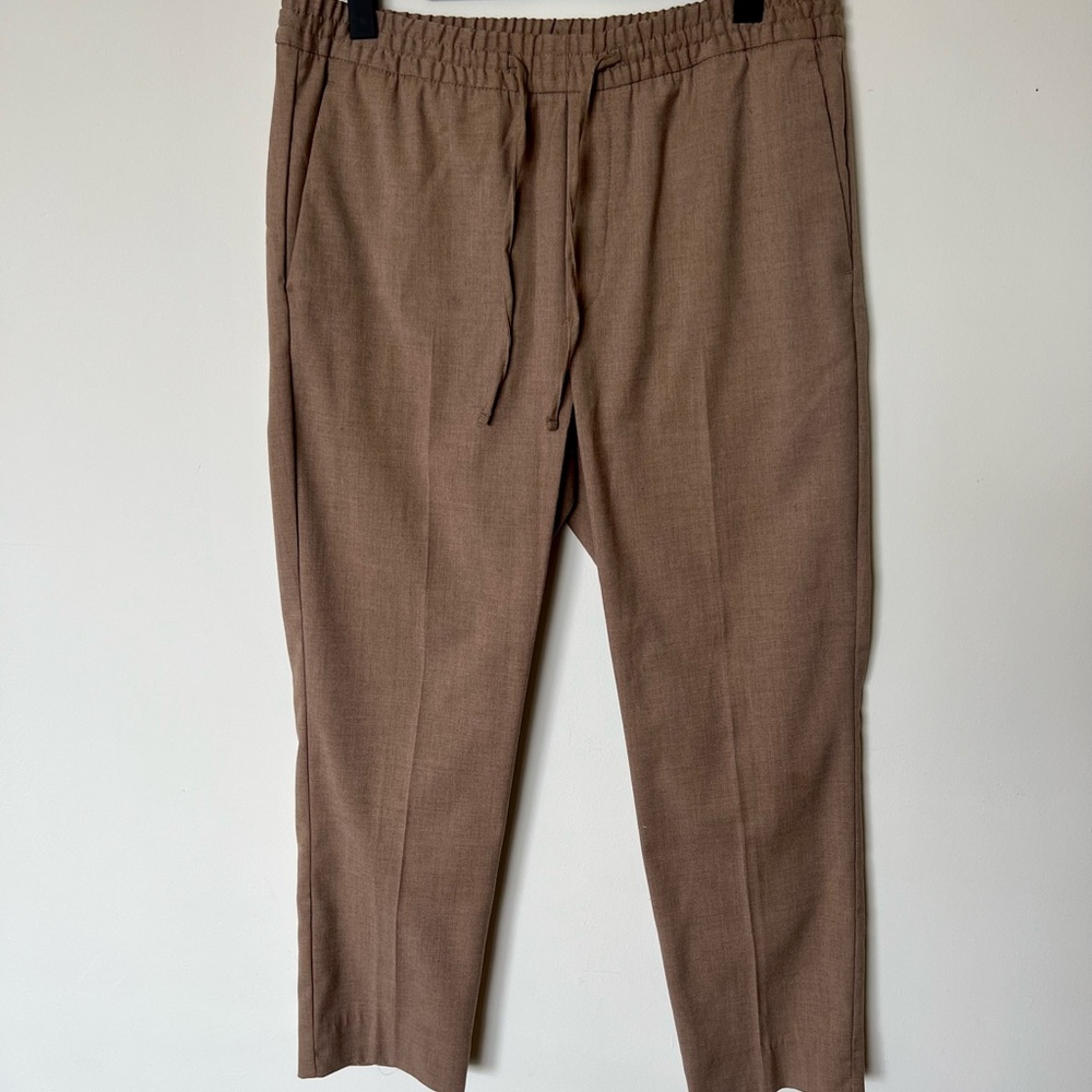 Men’s H&M Tan Drawstring Chinos Size M